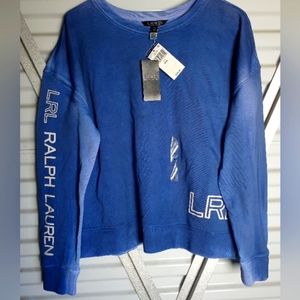 Polo by Ralph Lauren Women's Sweatshirt Sz M BNWT BLUE